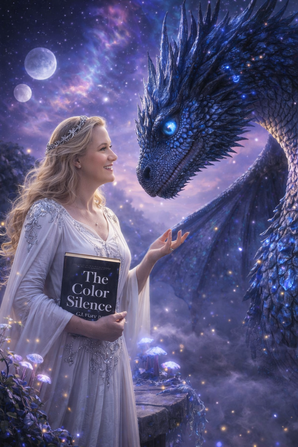 CJ Gryffin with Azure and book artwork