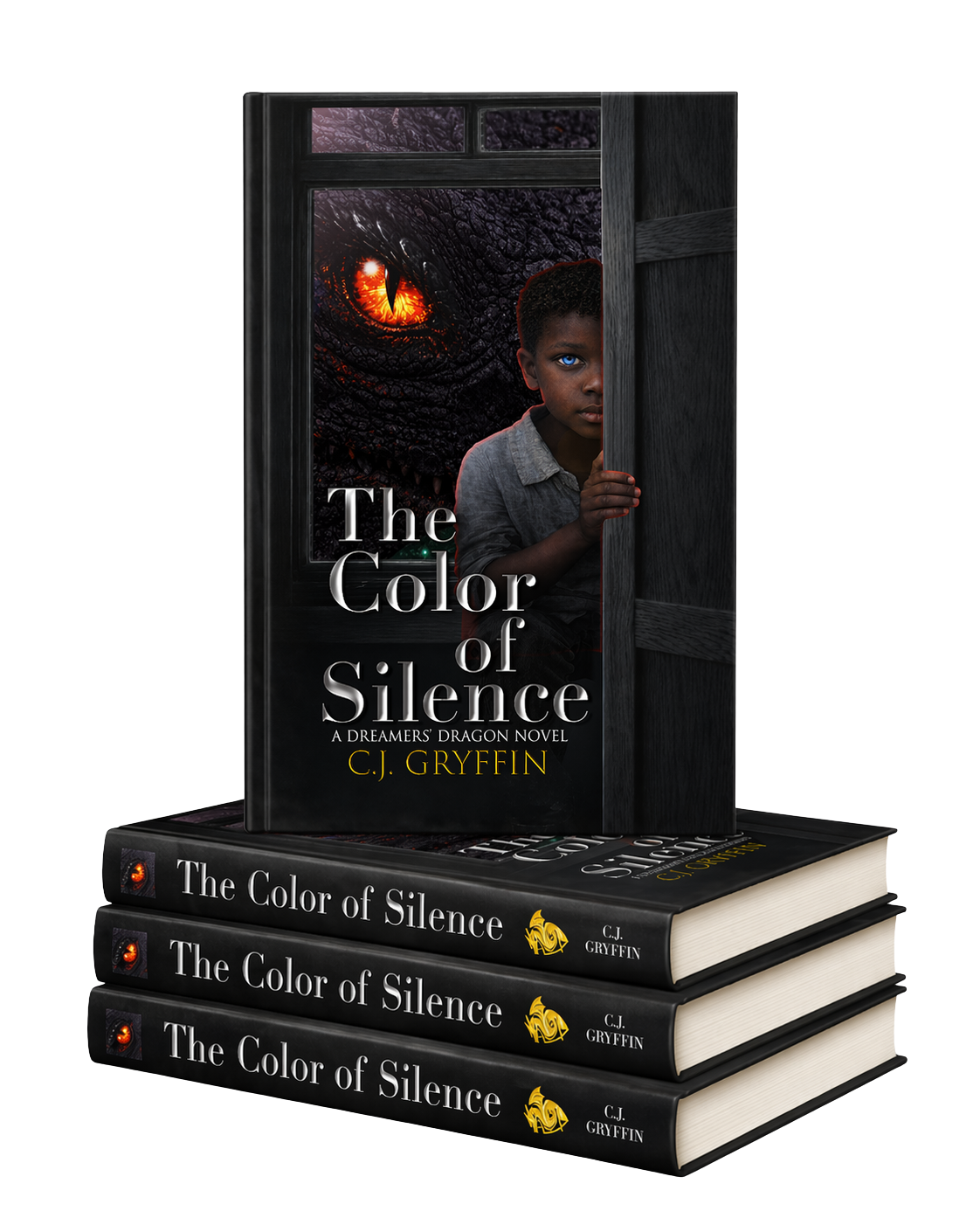 The Color of Silence book stack mockup